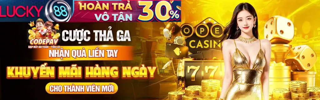 Hoàn trả casino hàng tuần luck8333 code